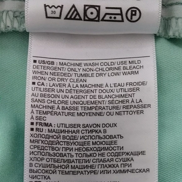 Gap Cotton Short Shortie Shorts 4 Bright Seafoam - Picture 9 of 16